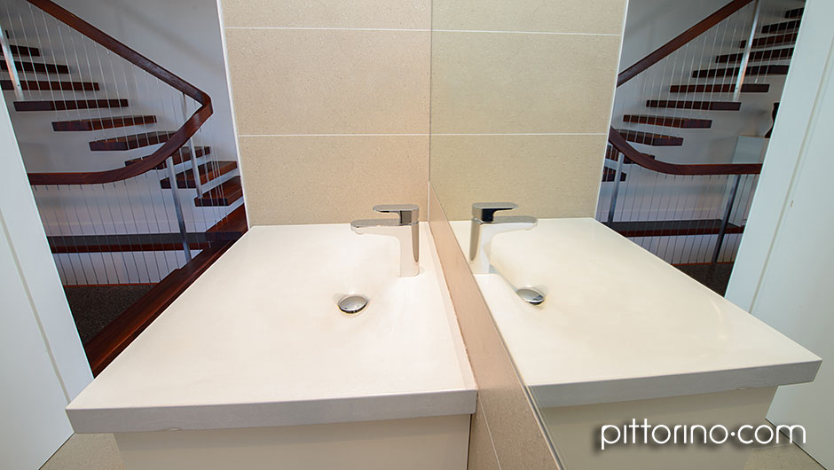 concrete vanity top with integral basin - stone, Sydney, Australia